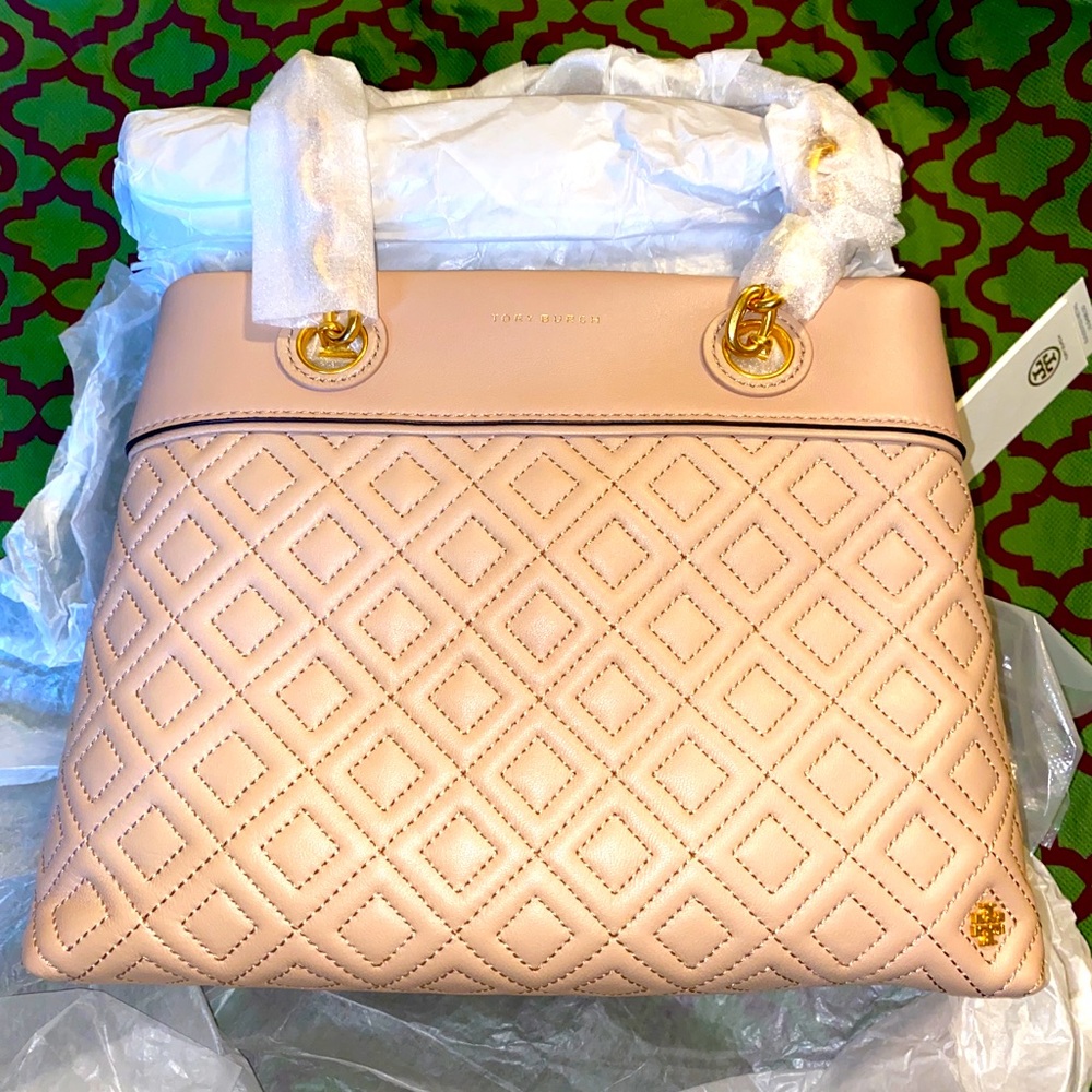 TORY BURCH FLEMING TRIPLE COMPARTMENT TOTE